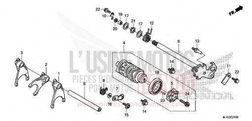 GEARSHIFT DRUM CBR600RAD de 2013